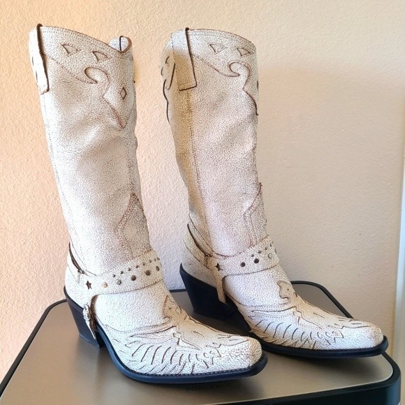 MIA Shoes - MIA Rockstar leather boots size 8